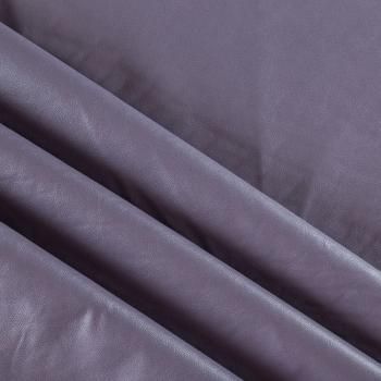 Экокожа на замше К05-543 пепельно-фиолетовый однотонный