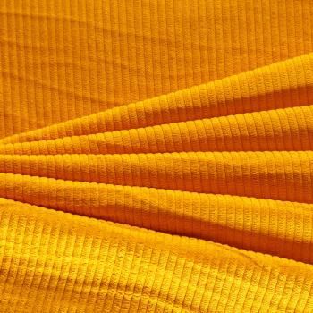 Вельвет 008-05628 шафрановый однотонный