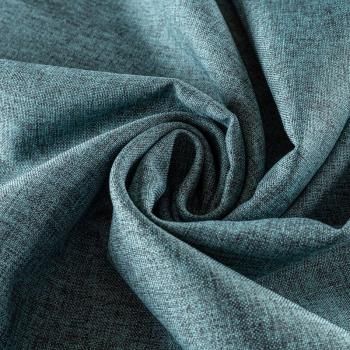 Ткань портьерная лен h-290 см 05-02-00244 бирюзовый меланж