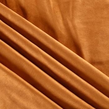 Замша искусственная 018-06135 рыжевато-коричневый однотонный