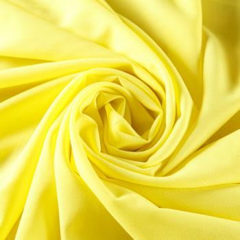 Крепдешин синтетический 029-07350 желтый рапс однотонный