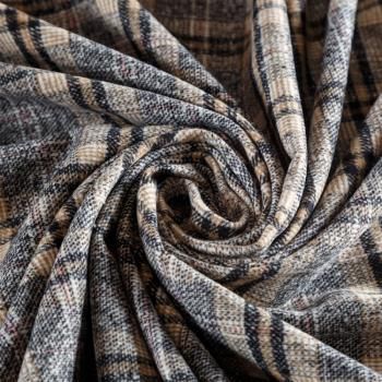 Твид 052-05372 черно-бежевый