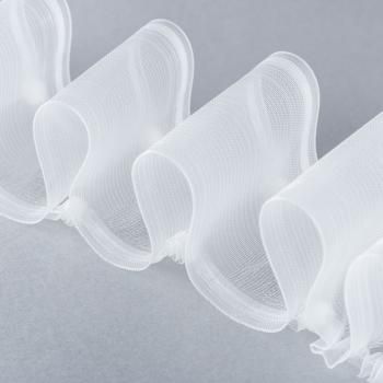 Лента драпировочная 101-6961 волна эффект люверсов 1:2,5 прозрачная