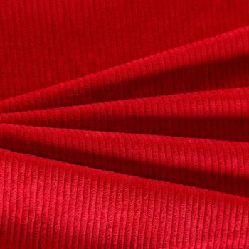 Вельвет 008-06496 малиново-красный однотонный