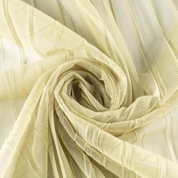 Тюль сетка-гофре Т263-01-79 салатовый однотонный