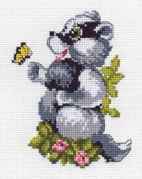 Набор для вышивания Klart 10х13 см 3-043 Барсук