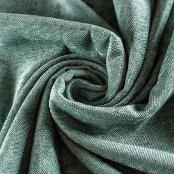 Ткань портьерная шенилл h-300 см 21-02-00083 пастельно-зеленый однотонный