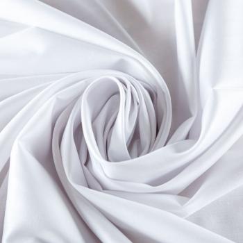 Ткань сорочечная 063-07829 белый однотонный