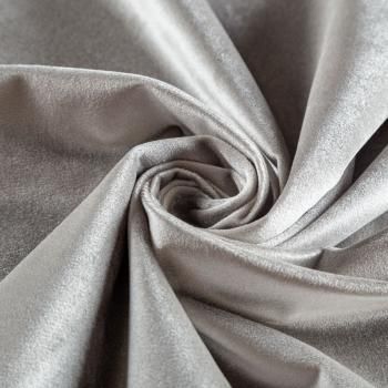 Ткань портьерная бархат 09-02-03270 светло-серый