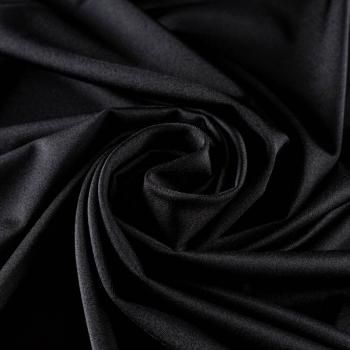 Лайкра К33-085 черный однотонный
