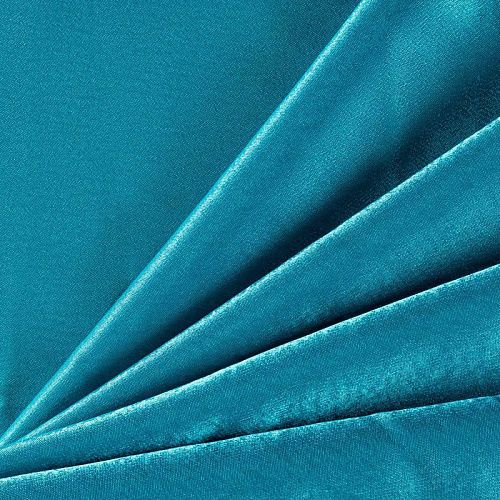 Креп-сатин К33-915 сине-зеленый однотонный