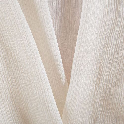 Шелк-жатка натуральный 064-16233 сливочный однотонный