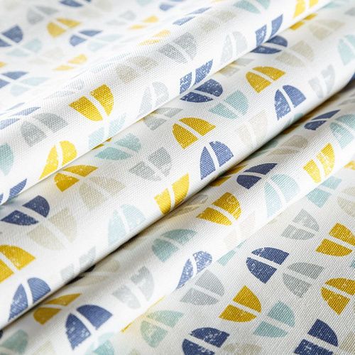 Ткань портьерная 19-02-04551 белый принтованный