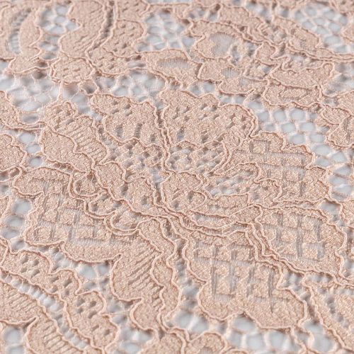 Гипюр К33-512 карамельный однотонный