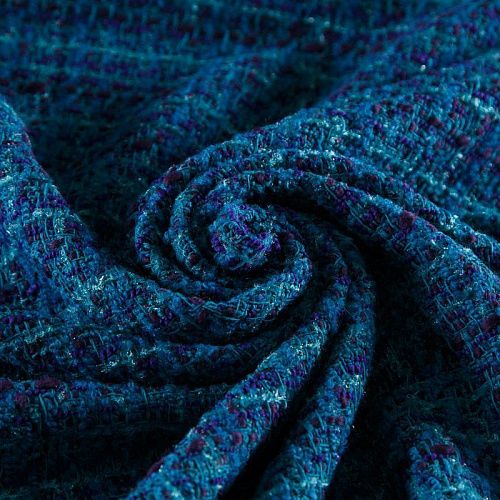 Твид 052-16529 синий/зеленый