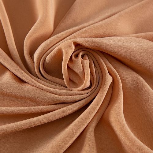 Крепдешин шелковый 028-20298 телесный 