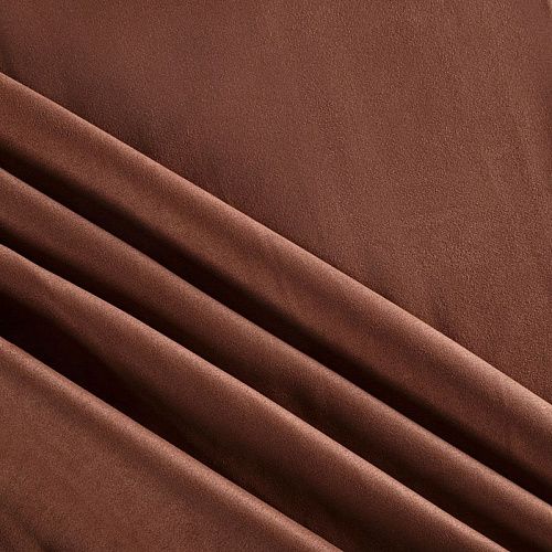 Замша искусственная 018-05650 коричневый однотонный