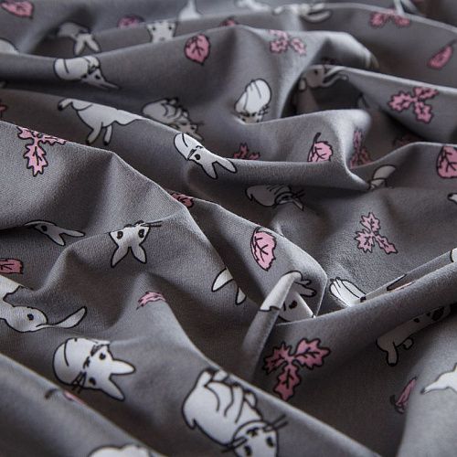 Футер 2-х нитка 062-14507 серый принтованный