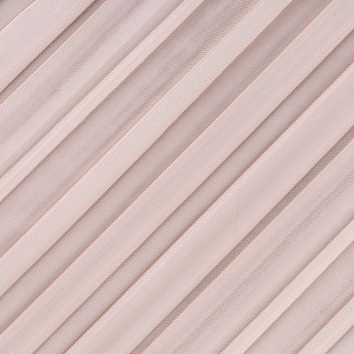 Тюль сетка-гофре Т263-01-74 пудрово-розовый однотонный