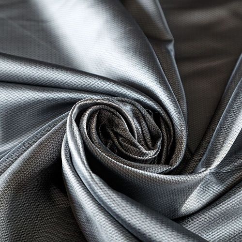 Ткань подкладочная 045-07339 серебристый жаккардовый