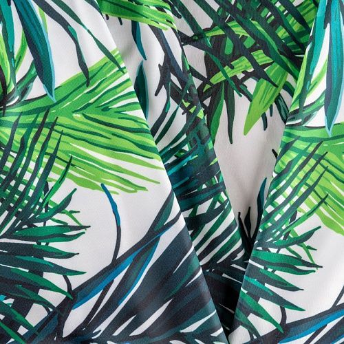 Лайкра К33-108 белый принтованный