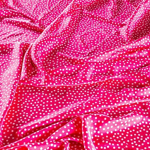 Шелк синтетический 065-01312 фуксия принтованный