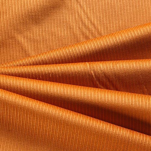 Вельвет 008-05828 темная охра однотонный