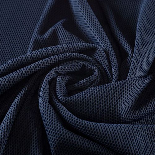 Трикотаж 056-03418 темно-синий однотонный