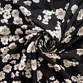 Шелк натуральный К32-170 черный принтованный