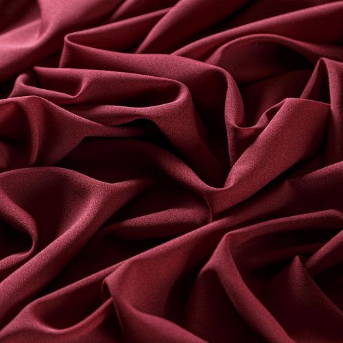 Крепдешин синтетический 029-07364 бордовый однотонный
