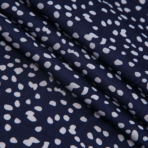 Вискоза "Лоренцо" стрейч 036-17673 темно-синий принтованный