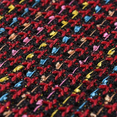 Твид шанель 052-11683 черный мультиколор