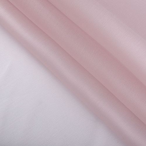 Органза шелковая 039-20069 пудровый