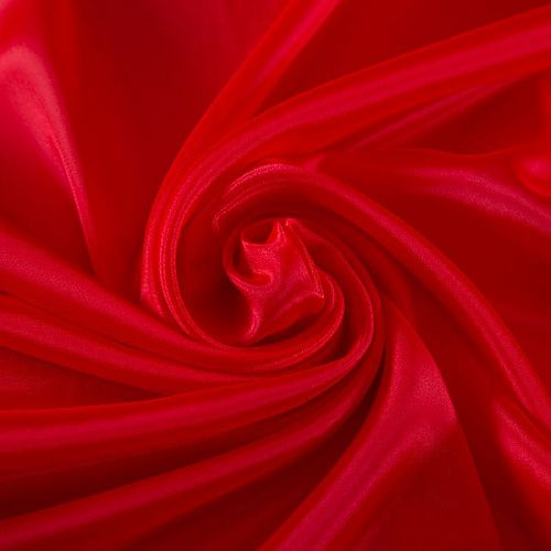 Перл шифон 068-19392 алый однотонный