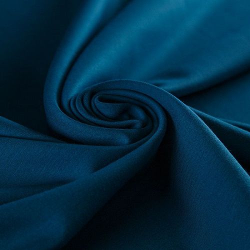 Трикотаж 056-15574 темно-бирюзовый однотонный