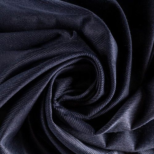 Вельвет К29-612 темно-синий однотонный