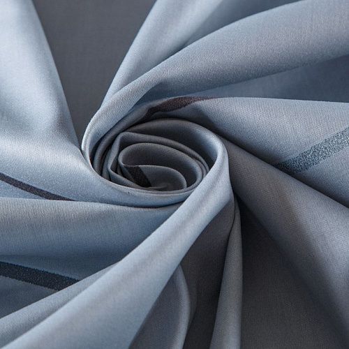 Сатин ш. 220 см 007-13363 серо-голубой принтованный