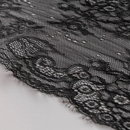 Кружево эластичное 180 мм Ф01-0311 черный