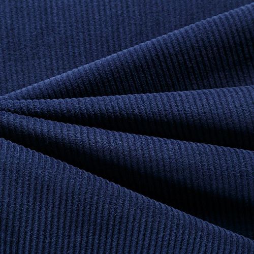 Вельвет 008-05758 темно-синий однотонный