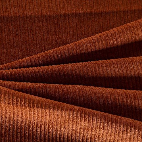 Вельвет 008-06499 коричневый однотонный