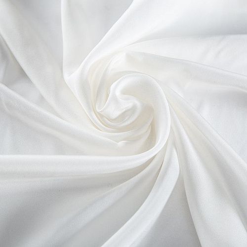 Крепдешин шелковый 028-20306 теплый белый