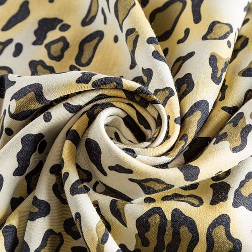 Шерсть плательная 066-02260 песочный принтованный