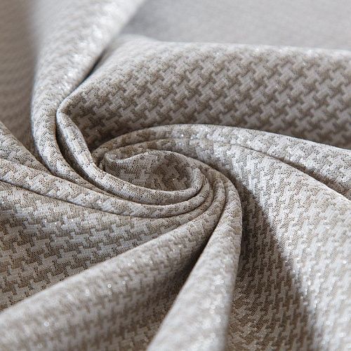 Жаккард стрейч 017-16694 молочно-песочный