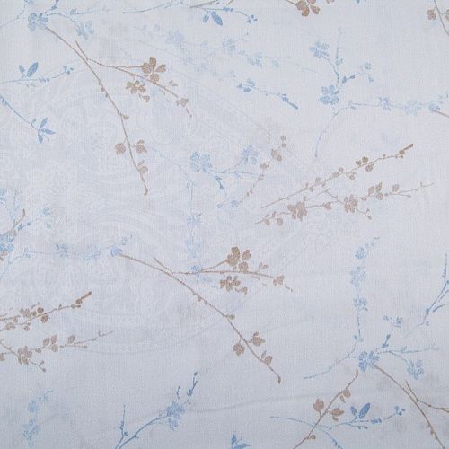 Сатин ш. 220 см 007-13359 белый принтованный