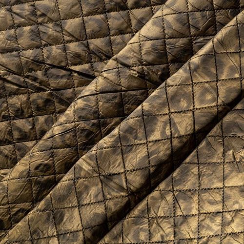 Ткань курточная 033-00350 хаки принтованный