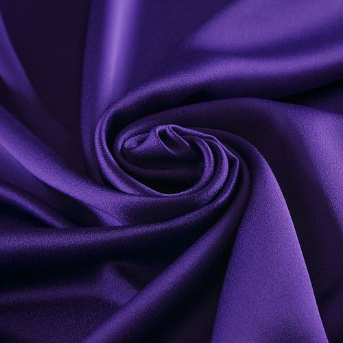 Креп-атлас (кади) 026-16780 пурпурный однотонный
