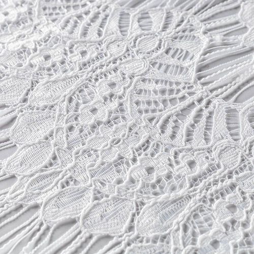Кружево 1120-341-031-0063 белый однотонный