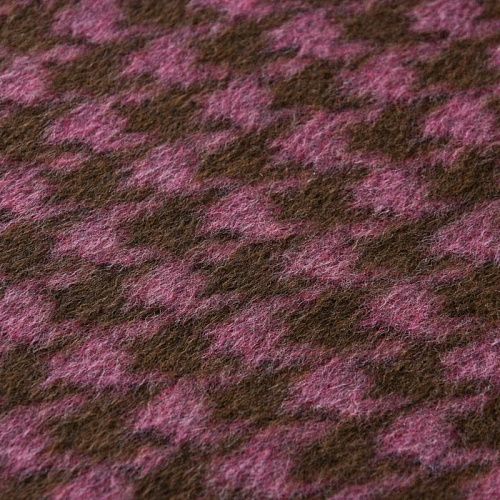 Ткань пальтовая 040-12077 коричнево-розовый