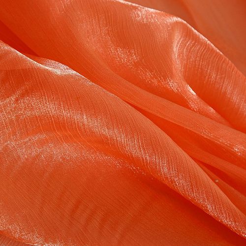 Органза 039-18842 морковный однотонный