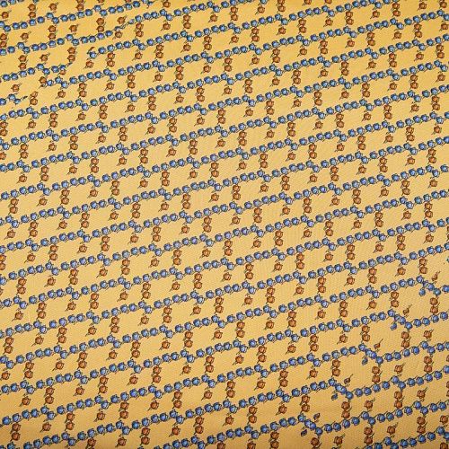 Твил-шелк натуральный купон (крой) 064-19897 желтый принтованный